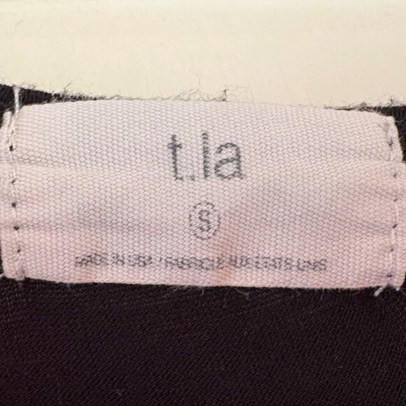 t.la Asymmetrical Draped Black Tank Top Women’s Small Urban Outfitters Sleeveles - Picture 4 of 5